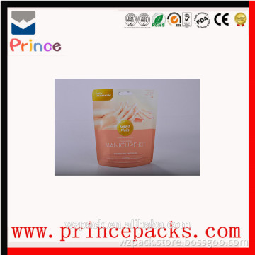 cosmetics packaging plastic zip lock bags stand up pouches